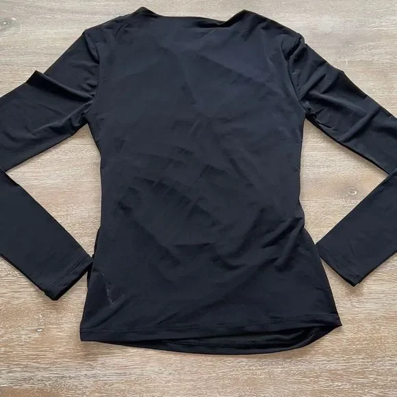 Zara Rushed Top Black Size M - Picture 6 of 7